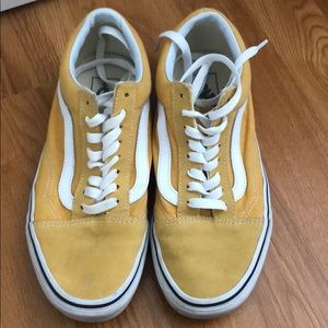 Yellow vans size 8 old skool